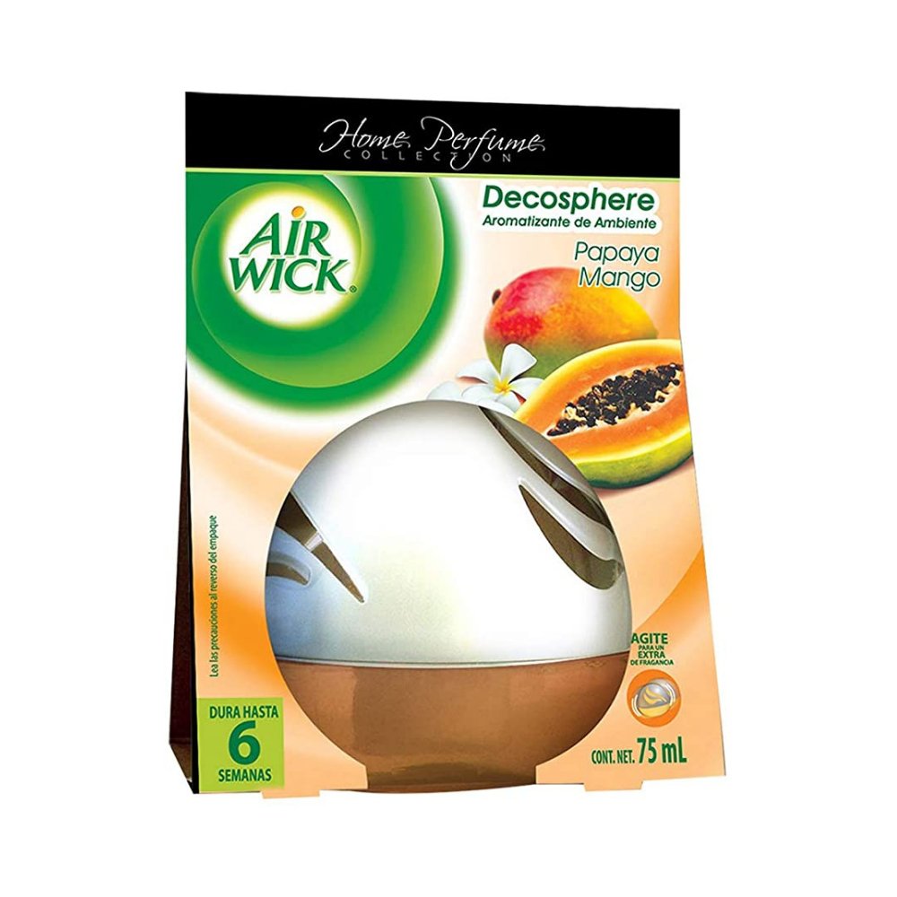 Air Wick® Decosphere® Aromatizante de Ambiente Papaya Mango, 75 ML - Karlan ¡Marca la Limpieza!RB-060586
