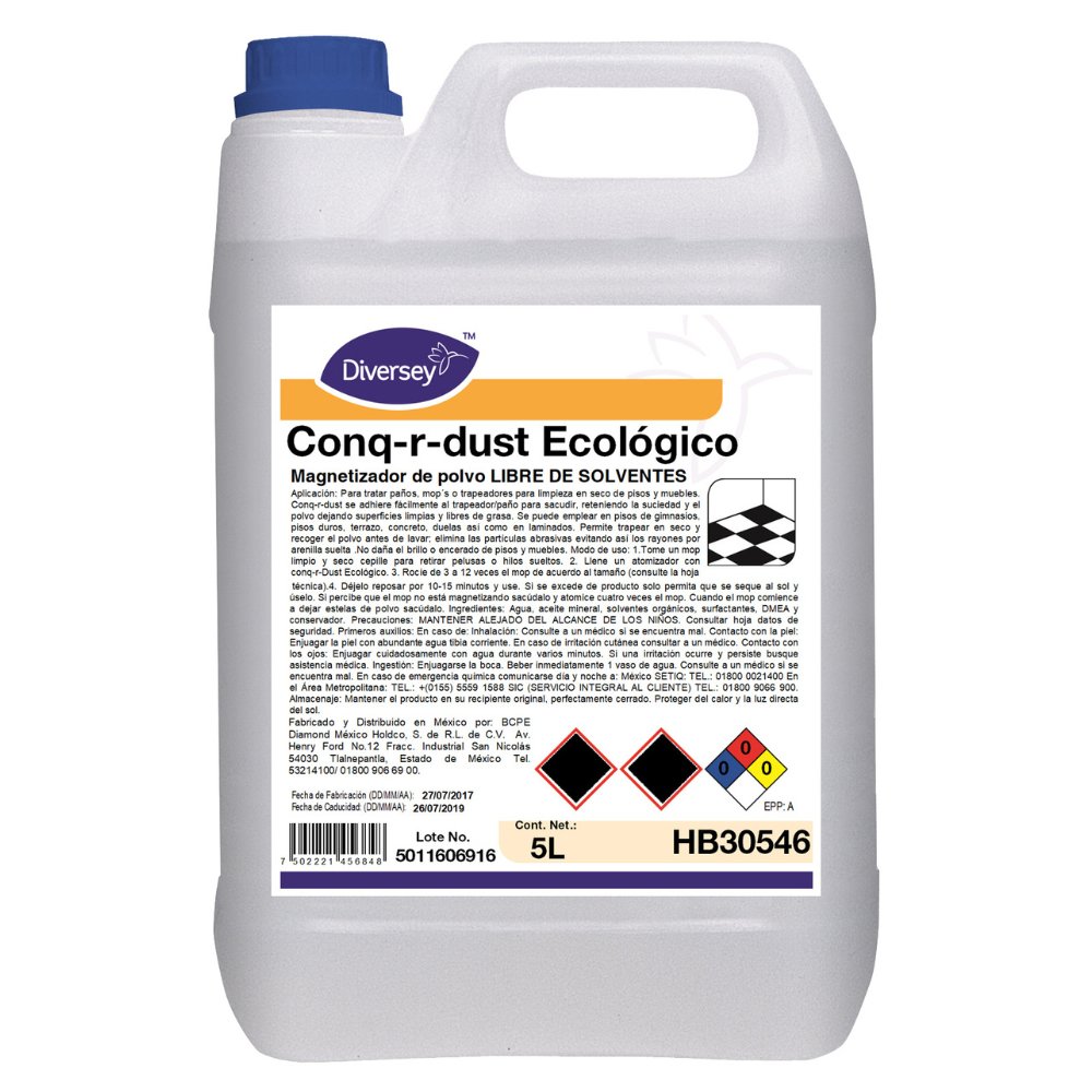 Diversey® Cuidado de Pisos Conq-r-dust Ecológico (HB30546) - Karlan ¡Marca la Limpieza!HB30546