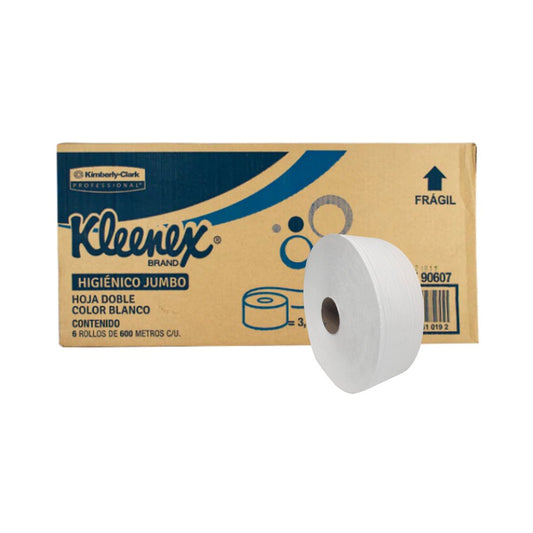Higiénico Jumbo Kleenex® Sr 600m (90607) - Karlan ¡Marca la Limpieza!90607