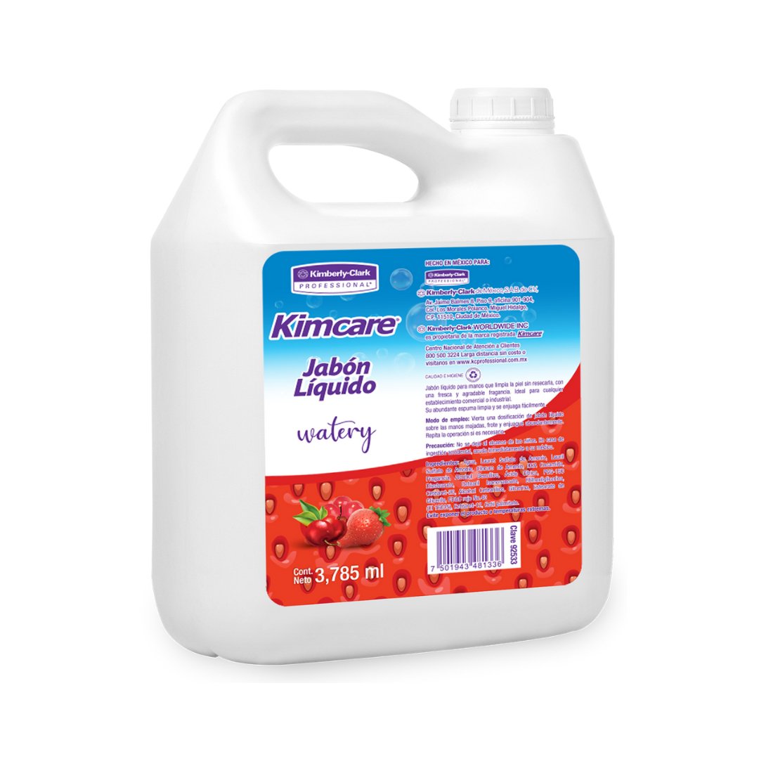 Jabón líquido antibacterial Kimcare® Galón 3,785 ml (92533) - Karlan ¡Marca la Limpieza!92534