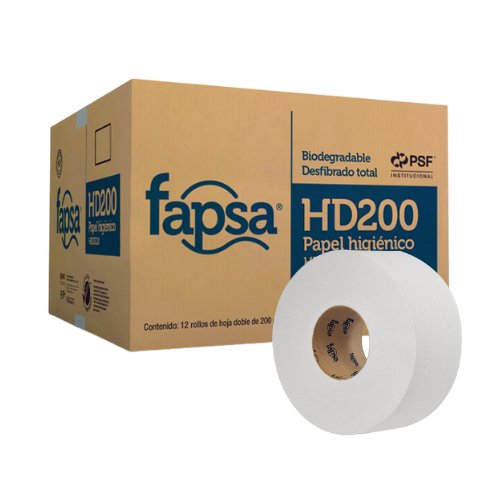 Papel higiénico en bobina 200 M Fapsa (HB03320) - Karlan ¡Marca la Limpieza!HB03320