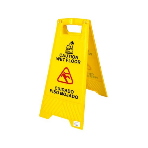 Señalamiento plegable de piso mojado (AM-2014) - Karlan ¡Marca la Limpieza!AM-2014