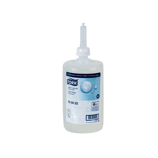 Tork Jabón Líquido Premium Antibacterial 6 Unid / 1000 ml (700522) - Karlan ¡Marca la Limpieza!700522