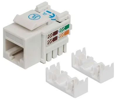 Jack int cat 6 de impacto (keystone) color blanco